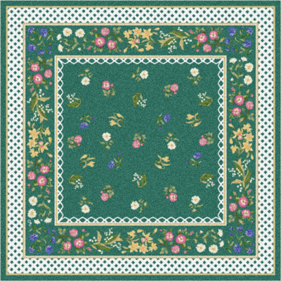 Milliken Milliken Claires Garden 7474 / 280 11 X 13 Waterfall Area Rugs