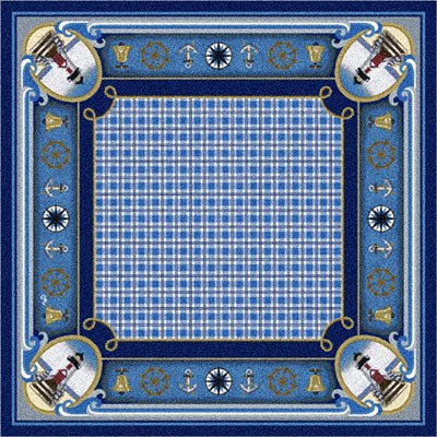 Milliken Milliken Maritime 7481 / 200 4 X 5 Guardsman Blue Area Rugs