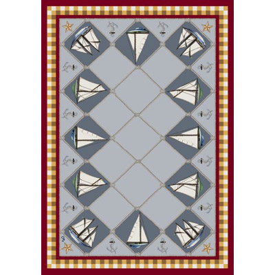 Milliken Milliken Nantucket Regatta 7483 / 200 4 X 5 Scarlet Area Rugs