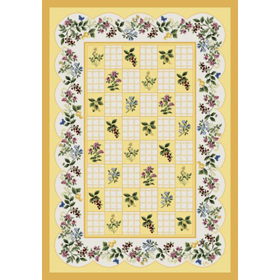 Milliken Milliken Berry Scallop 7472 / 234 3 X 4 Cornsilk Area Rugs