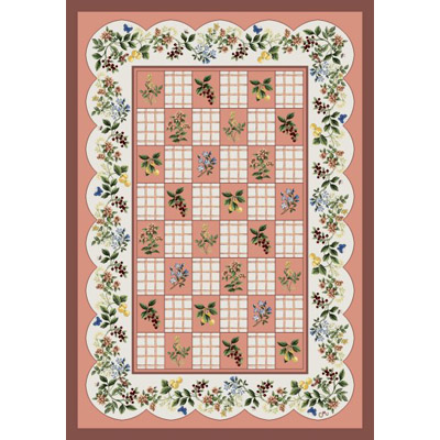 Milliken Milliken Berry Scallop 7472 / 217 2 X 8 Runner Desert Rose Area Ru