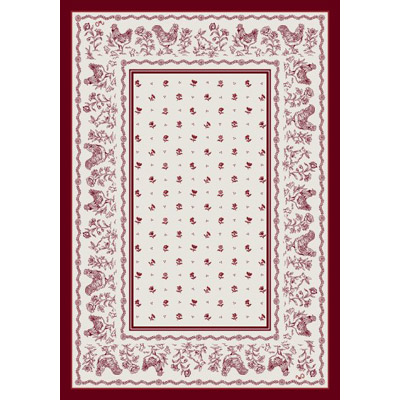 Milliken Milliken French Country 7477 / 293 4 X 5 Oval Berry Area Rugs