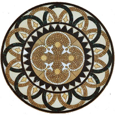 Mohawk Mohawk Round Rosone 54 X 54 Round Rosone Tile  &  Stone
