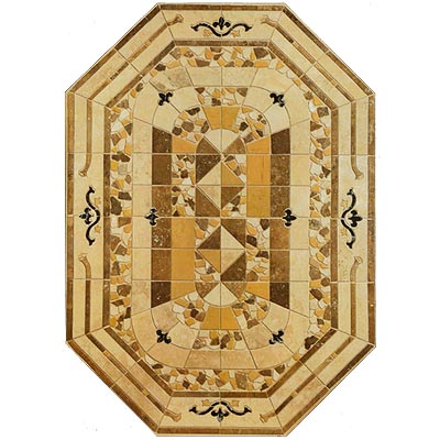Mohawk Mohawk Fleur De Lys Octagonal Fleur De Lys Tile  &  Stone