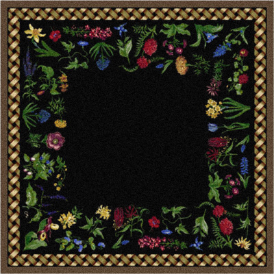 Milliken Milliken Antique Botanical 7470 / 294 5 X 8 Oval Ebony Rabbit Area