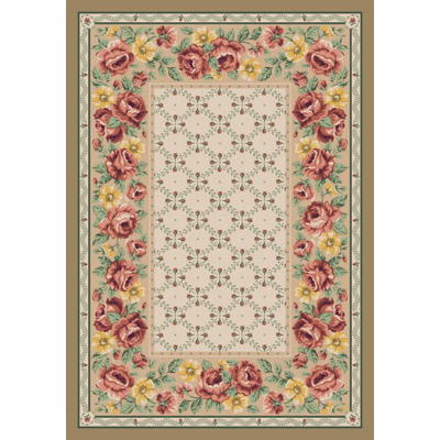 Milliken Milliken Antique Rose 7471 / 295 8 X 11 Oval Alabaster Area Rugs