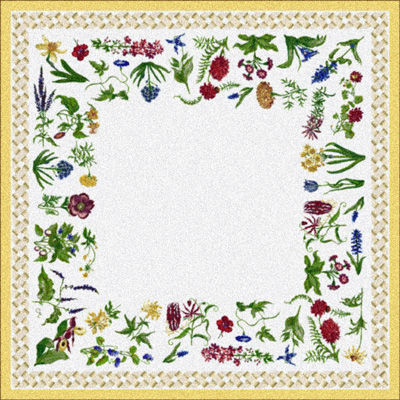 Milliken Milliken Antique Botanical 7470 / 296 8 Round Cornsilk Area Rugs