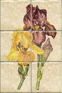 Interceramic Interceramic Botanical Mural 8 X 12 Mural A Tile  &  Stone