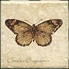 Interceramic Interceramic Garden Guests Butterfly A - 4 X 4 Tile  &  Stone