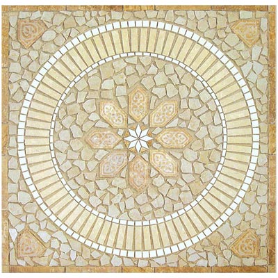 Mohawk Mohawk Tuscania 34 X 34 Multicolor Inlay Tile  &  Stone