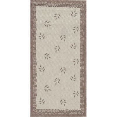 Stepco Stepco Patio Rugs 10x12 1302 Cream Brown Area Rugs