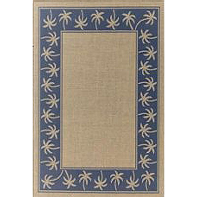 Stepco Stepco Patio Rugs 4.8 X 6.8 S04 Cream Blue Area Rugs