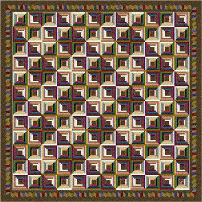 Milliken Milliken Log Cabin 7480 / 200 4 X 5 Nutshell Area Rugs