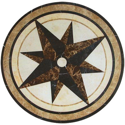 Mohawk Mohawk Waterjet Inlays 36 X 36 Cwwj-r8 Tile  &  Stone