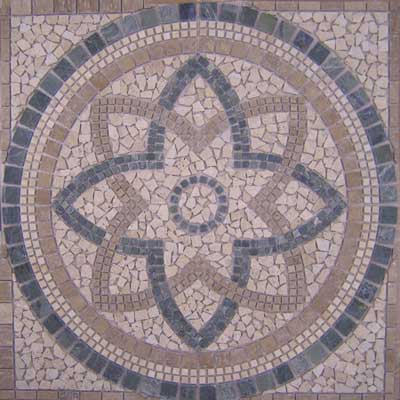 Stepco Stepco Kaldera Stone Medallions Light, Noce, Verde Tile  &  Stone