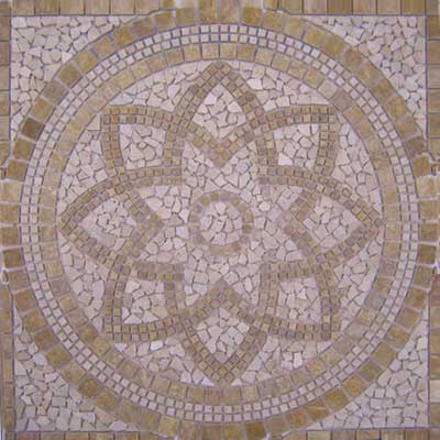 Stepco Stepco Kaldera Stone Medallions Light, Gold Tile  &  Stone
