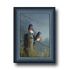 Milliken Milliken Hautman Collection 4 X 5 Blue Birds Area Rugs