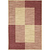 Central Oriental Central Oriental Four Squares 4 X 6 Four Squares Red Area Rugs