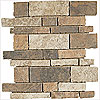 Megatrade Corp. Megatrade Corp. Jillian Mosaic - Blended Sizes Noce Gold Brown T