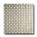 Metal Border Metal Border Pure Metal Mosaic .5 X .5 Scacchi Crema Tile  &  Ston