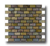 Caribe Stone Caribe Stone India Tumbled Slate Brick Mosaic Sandalwood Tile  &