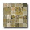 Caribe Stone Caribe Stone India Tumbled Slate Mosaic Autumn Tile  &  Stone