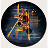 Couristan Couristan Metropolis 7 Round Celestial Midnight Blue Area Rugs