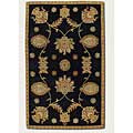 Couristan Couristan Dynasty 3 X 4 All Over Persian Vine Black Area Rugs