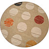 Radici USA Radici Usa Elegance 8 Round Vanilla Mocha Area Rugs