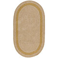 Capel Rugs Capel Rugs Basketweave 1x2 Oval Candlelight Area Rugs