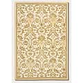 Couristan Couristan Vinyasa 3 X 5 Le Fleur Ivory Sage Area Rugs