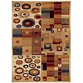 Capel Rugs Capel Rugs Festivale - Kaleidescope 5x8 Brickazure Area Rugs