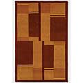 Couristan Couristan Kathmandu 5 X 8 Paradigm Scarlet Harvest Area Rugs