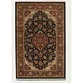 Couristan Couristan Royal Imperial 6 X 9 Safavid Black Burgundy Area Rugs