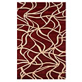 Nejad Rugs Nejad Rugs Kinetic 5 X 8 Burgundy / beige Area Rugs
