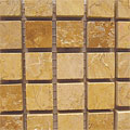 Diamond Tech Glass Diamond Tech Glass Marble Series Honed Mosaic Gold Travertine Ti