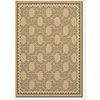 Couristan Couristan Five Seasons 4 X 5 Charleston Cream Green Area Rugs