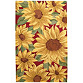 Capel Rugs Capel Rugs Garden Delights 3x4 Sunflowers Area Rugs