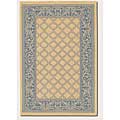 Couristan Couristan Recife 5 X 8 Garden Lattice Natural Blue Area Rugs