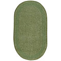 Capel Rugs Capel Rugs Basketweave 5x8 Oval Garden Green Area Rugs