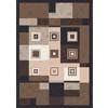 Milliken Milliken Cipher 8 Square Brown Leather Area Rugs
