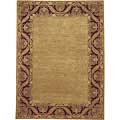 Capel Rugs Capel Rugs Loire 5x8 Goldburgundy Area Rugs