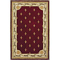 KAS Oriental Rugs. Inc. Kas Oriental Rugs. Inc. Jewel 5 X 8 Jewel Red Fleur-de-lis Area