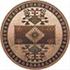 Milliken Milliken Ahvas 8 Round Brown Area Rugs