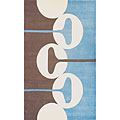 Foreign Accents Foreign Accents Festival Dots 8 X 10 Blue Brown Area Rugs