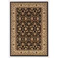 Couristan Couristan Himalaya 9 X 13 Isfahan Ebony Antique Creme Area Rugs