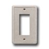 Questech Questech Dorset Switch Plates - Travertine Single Gfci Tile  &  St