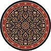 Milliken Milliken Halkara 8 Round Ebony Area Rugs
