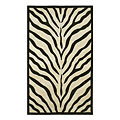 Nejad Rugs Nejad Rugs African Safari 3 X 6 Zebra Ivory / black Area Rugs