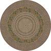 Milliken Milliken Woodstock Braid 8 Round Sage Area Rugs